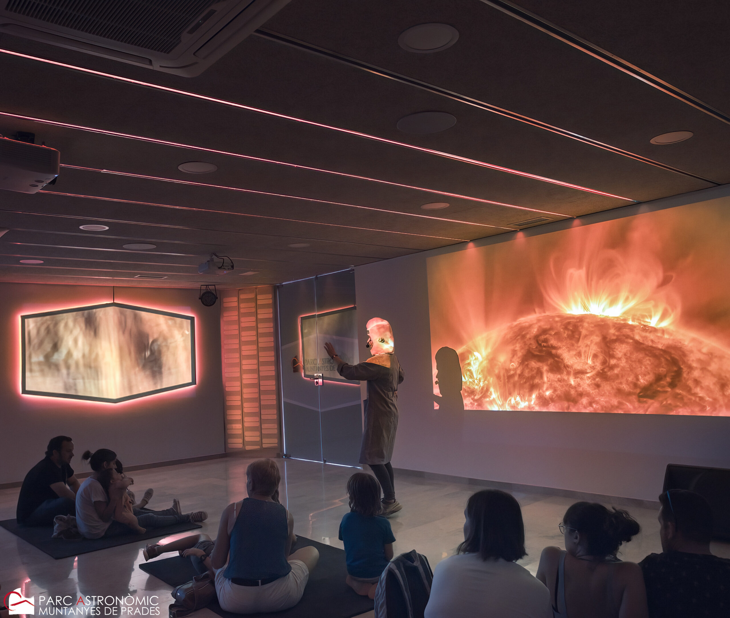 Dra i nena Parc Astronomic Muntanyes